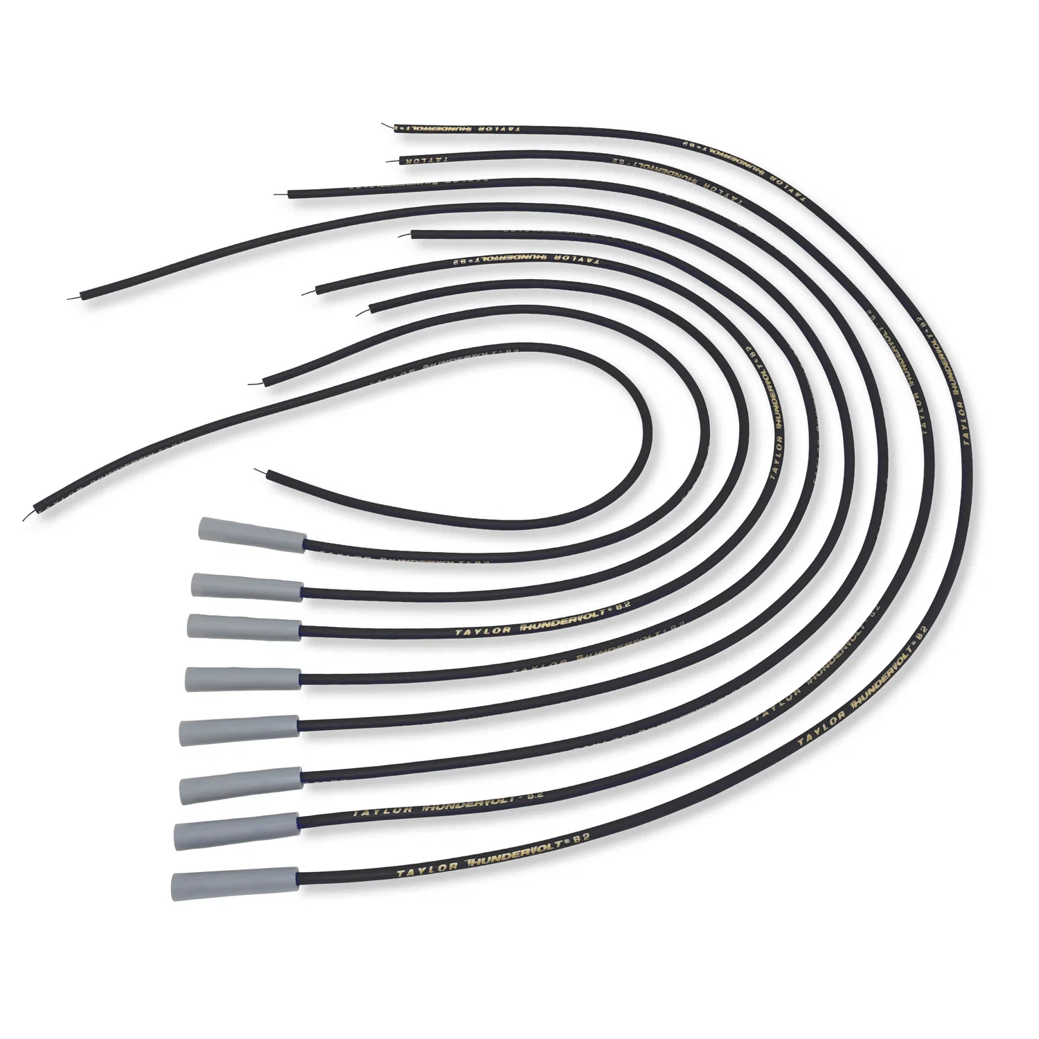 Spark Plug Wire Set Universal 8.2mm Silicone Thundervolt 180_ 40 ohm_ft 83055